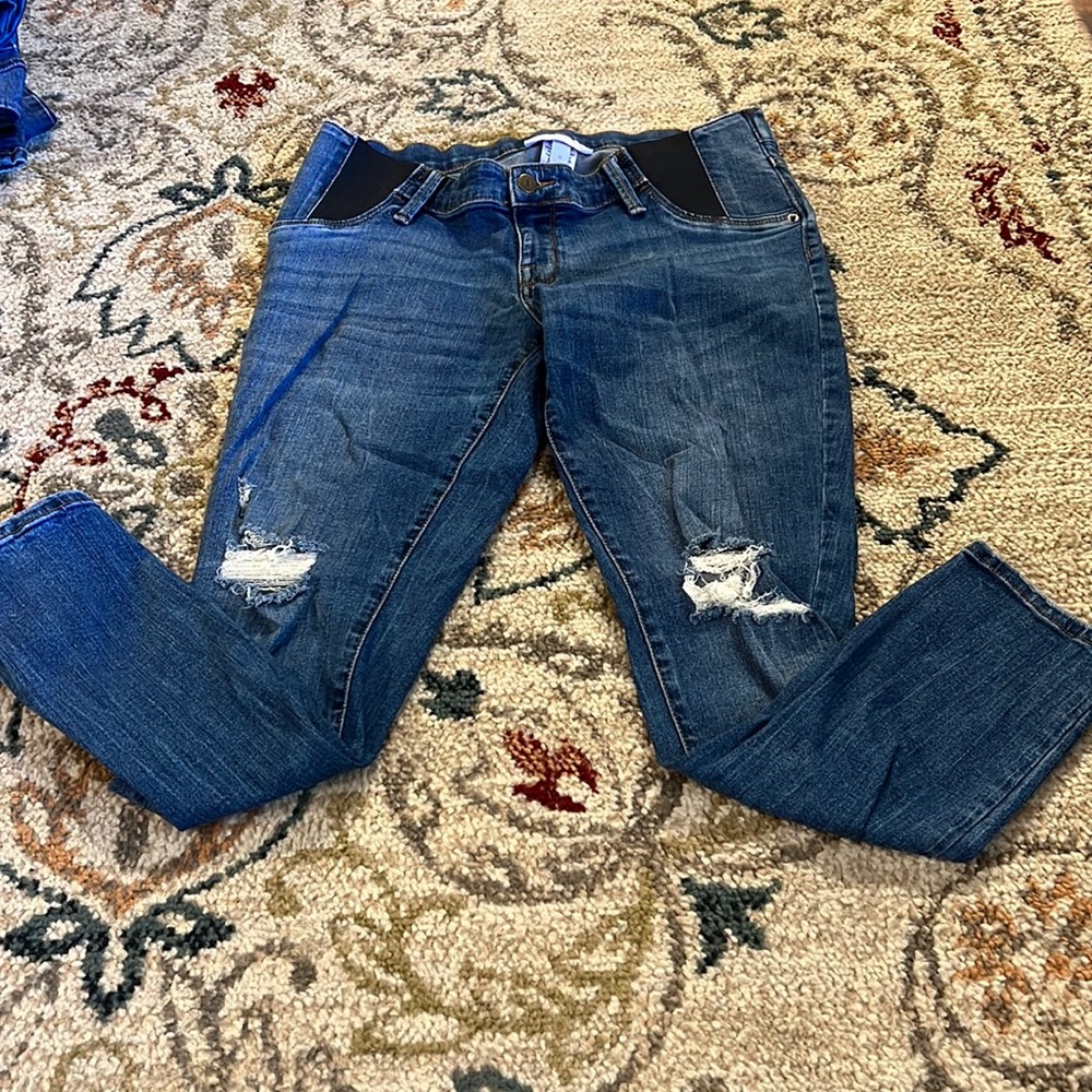 Isabel MATERNITY distressed skinny jeans size 8